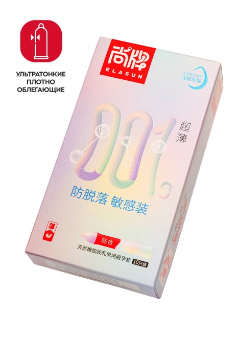Ультратонкие облегающие презервативы Elasun Slim Fit - 10 шт. - Elasun - купить с доставкой в Долгопрудном