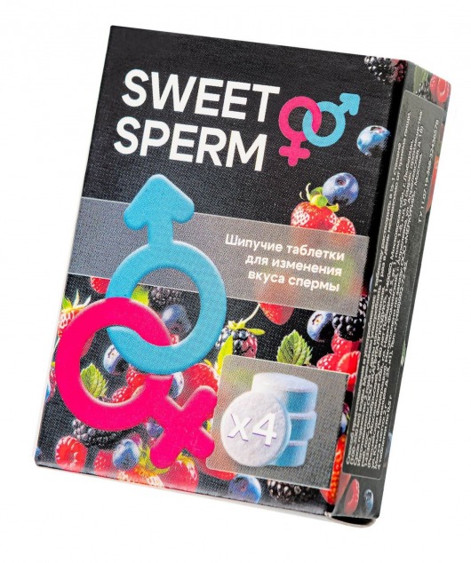 Шипучие таблетки для мужчин Sweet Sperm для изменения вкуса спермы (4 шт. по 0,5 гр.) - Капиталпродукт - купить с доставкой в Долгопрудном