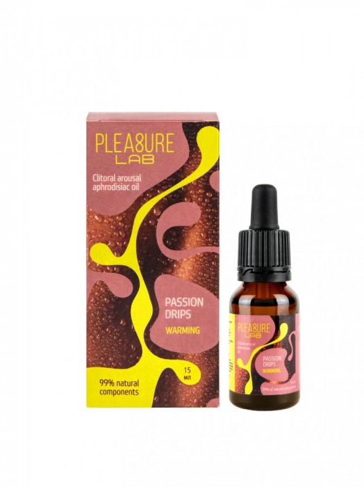Капли с согревающим эффектом Passion Drips Warming - 15 мл. - Pleasure Lab - купить с доставкой в Долгопрудном