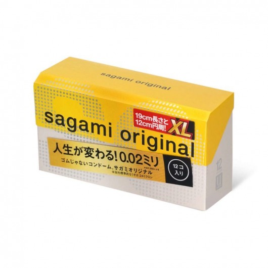 Презервативы увеличенного размера Sagami Original 0.02 XL-size - 12 шт. - Sagami - купить с доставкой в Долгопрудном