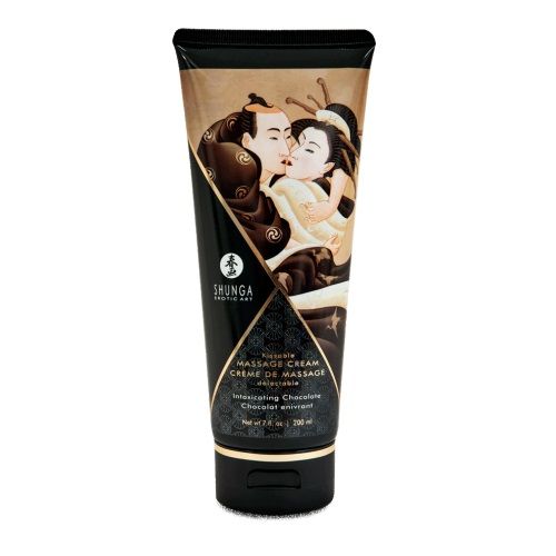 Массажный крем для тела с ароматом шоколада Intoxicating Chocolate - 200 мл. - Shunga - купить с доставкой в Долгопрудном