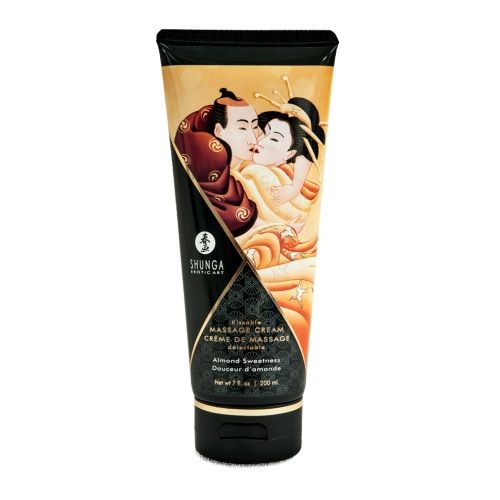 Массажный крем для тела с ароматом миндаля Almond Sweetness - 200 мл. - Shunga - купить с доставкой в Долгопрудном