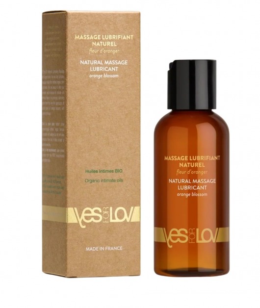 Натуральная массажная смазка Natural Lubricant Orange Blossom - 100 мл. - YESforLOV - купить с доставкой в Долгопрудном