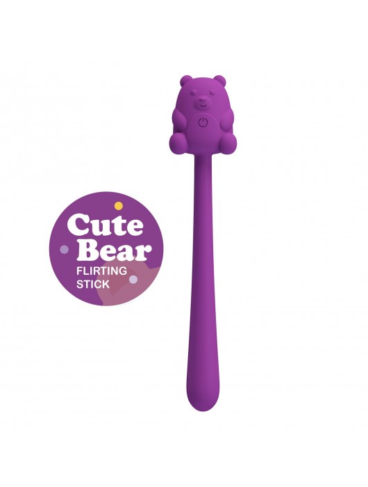 Фиолетовый универсальный гибкий вибратор - 13,3 см. - Baile