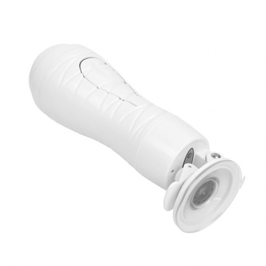 Мастурбатор-вагина Flora White с присоской и 12 режимами вибрации - Baile - в Долгопрудном купить с доставкой