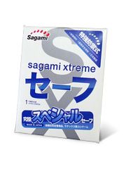 Презерватив Sagami Xtreme Ultrasafe с двойным количеством смазки - 1 шт. - Sagami - купить с доставкой в Долгопрудном