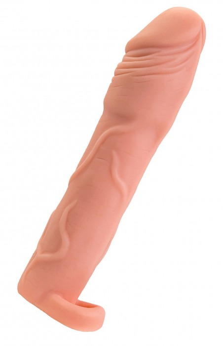 Телесная удлиняющая насадка с подхватом - 19 см. - ToyFa - в Долгопрудном купить с доставкой