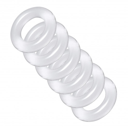 Комплект из 6 прозрачных эрекционных колец Ring Master Custom Ball Stretcher Kit - XR Brands - в Долгопрудном купить с доставкой