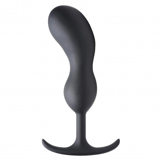 Черный массажер простаты с утяжелителями Premium Silicone Weighted Prostate Plug XL - 20,8 см. - XR Brands - в Долгопрудном купить с доставкой
