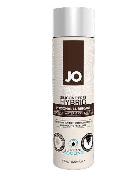 Водно-масляный лубрикант с охлаждающим эффектом JO Silicon free Hybrid Lubricant COOLING - 120 мл. - System JO - купить с доставкой в Долгопрудном
