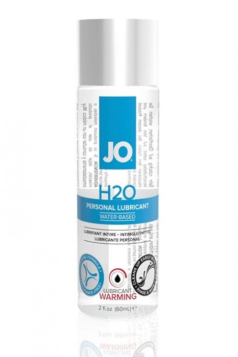 Возбуждающий лубрикант на водной основе JO Personal Lubricant H2O Warming - 60 мл. - System JO - купить с доставкой в Долгопрудном