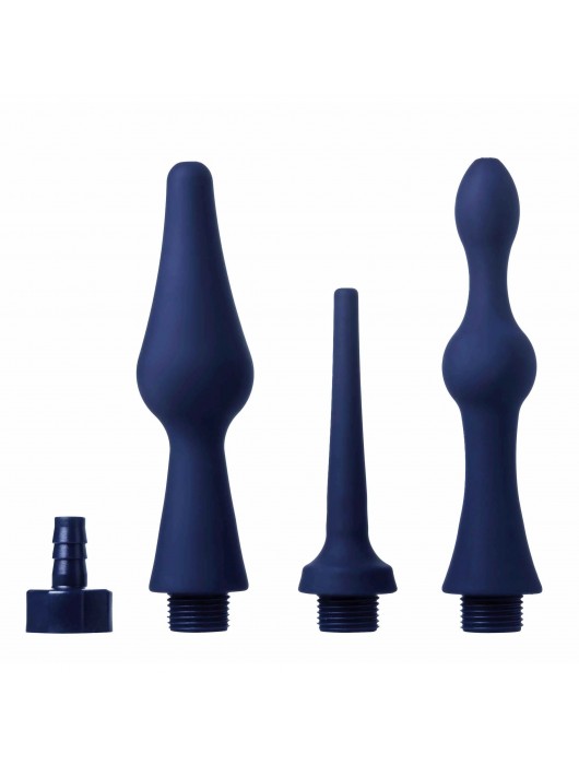 Набор из 3 универсальных насадок для анального душа Universal 3 Piece Silicone Enema Attachment Set - XR Brands - купить с доставкой в Долгопрудном