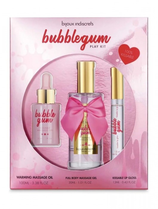 Набор средств для массажа и ласк Bubblegum Play Kit - Bijoux Indiscrets - купить с доставкой в Долгопрудном