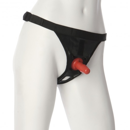 Трусики со штырьком для фиксации насадок Ultra Harness with Plug - Doc Johnson - купить с доставкой в Долгопрудном