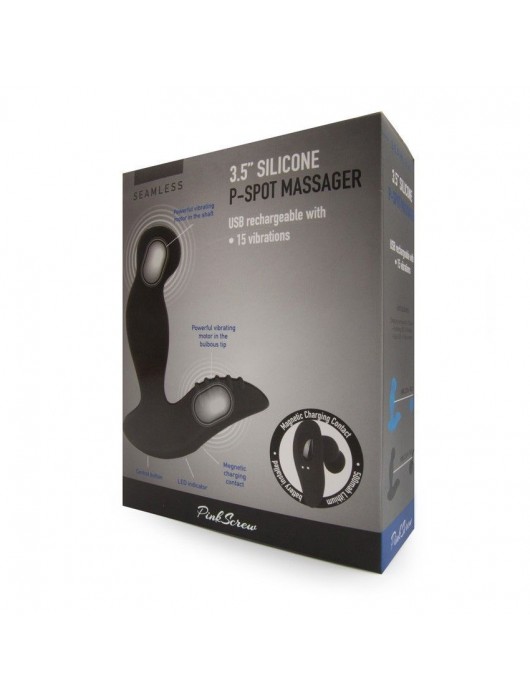 Черный вибромассажер простаты 3,5’’ P-spot Massager - 12,5 см. - Erokay - в Долгопрудном купить с доставкой