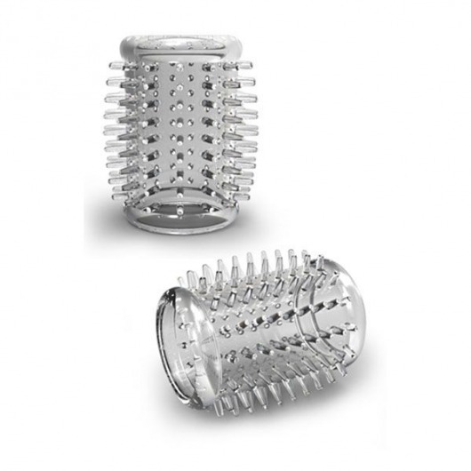 Прозрачная насадка с шипами STAY HARD COCK SLEEVE 01 CLEAR - Blush Novelties - в Долгопрудном купить с доставкой