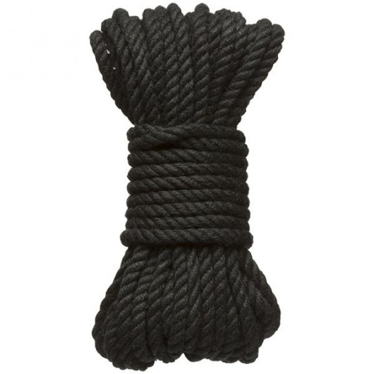 Черная верёвка для связывания и фиксации Bind Tie - 9,14 м. - Doc Johnson - купить с доставкой в Долгопрудном