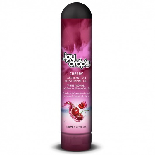 Смазка на водной основе Cherry с ароматом вишни -  125 мл. - JoyDrops - купить с доставкой в Долгопрудном