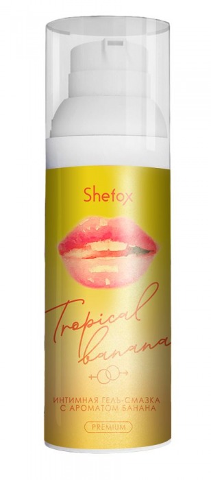 Интимная гель-смазка Shefox Premium «Тропический банан» - 50 мл. - Shefox - купить с доставкой в Долгопрудном