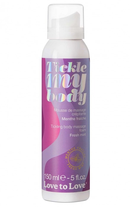 Массажная хрустящая пенка Tickle My Body Fresh Mint с ароматом мяты - 150 мл. - Love to Love - купить с доставкой в Долгопрудном