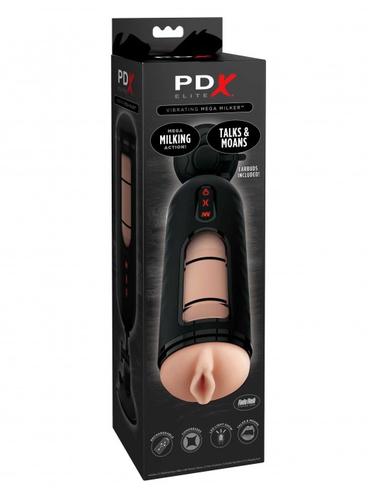 Мастурбатор-вагина с вибрацией Vibrating Mega Milker - Pipedream - в Долгопрудном купить с доставкой