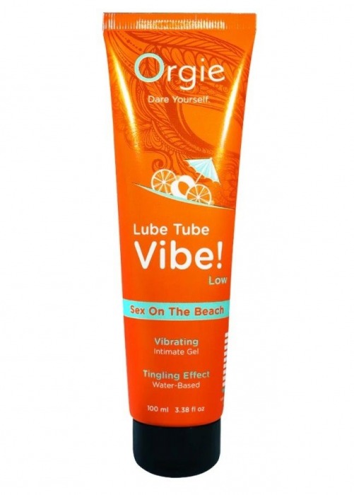 Гель с эффектом вибрации Lube Tube Vibe Low Sex On The Beach - 100 мл. - ORGIE - купить с доставкой в Долгопрудном