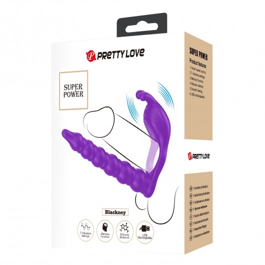 Лиловая насадка для двойного проникновения Blackney - Baile - купить с доставкой в Долгопрудном