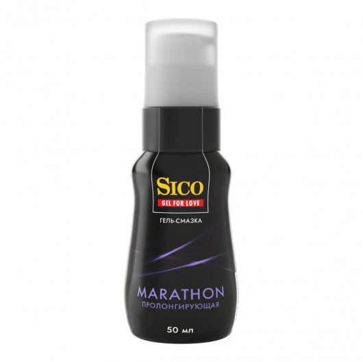 Пролонгирующая гель-смазка Sico Marathon - 50 мл. - Sico - купить с доставкой в Долгопрудном