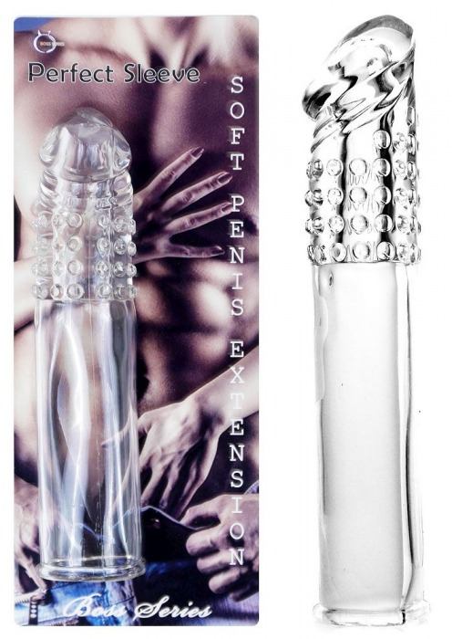 Прозрачная насадка-удлинитель Perfect Sleeve - 19 см. - Boys of Toys - в Долгопрудном купить с доставкой