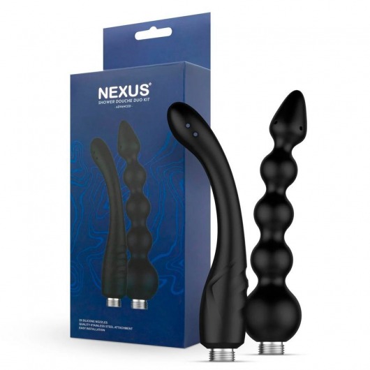 Набор из 2 насадок для анального душа Shower Douche Duo Kit - Nexus Range - купить с доставкой в Долгопрудном