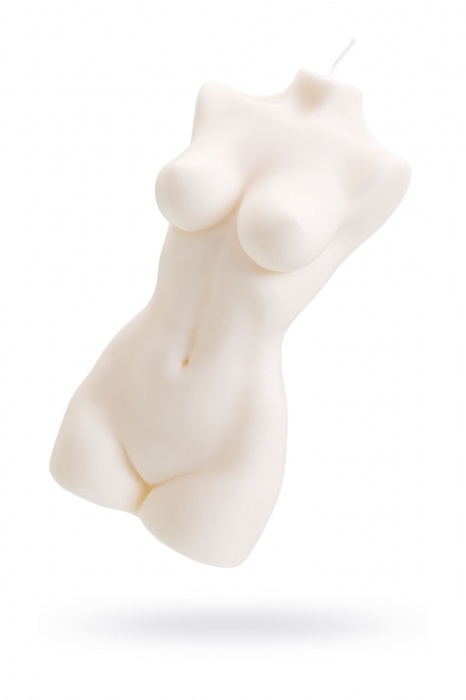 Белая интерьерная свеча в форме женского торса - 850 гр. - Pecado - купить с доставкой в Долгопрудном