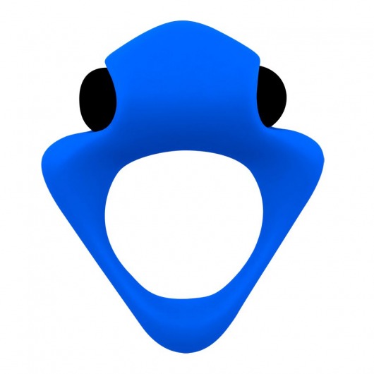 Синее эрекционное кольцо Wooomy Tribeс с вибрацией - Adrien Lastic - в Долгопрудном купить с доставкой