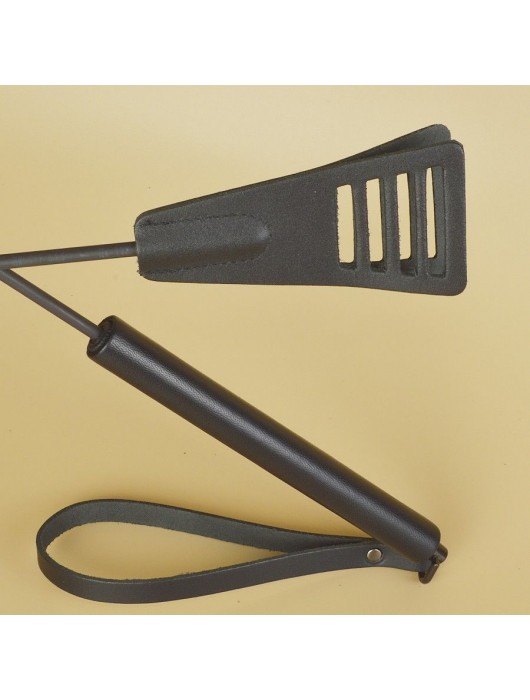 Черный кожаный стек «Сириус» - 60 см. - Sitabella - купить с доставкой в Долгопрудном