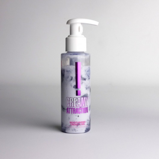 Увлажняющий крем-гель для тела с ароматом ежевики Creamy Attraction Blackberry - 100 мл. - INTT - купить с доставкой в Долгопрудном