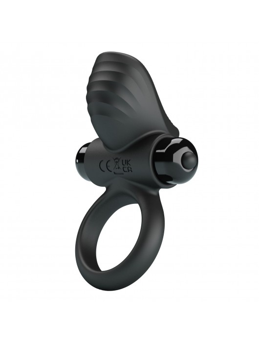 Черное эрекционное кольцо с вибрацией Adrien - Baile - в Долгопрудном купить с доставкой
