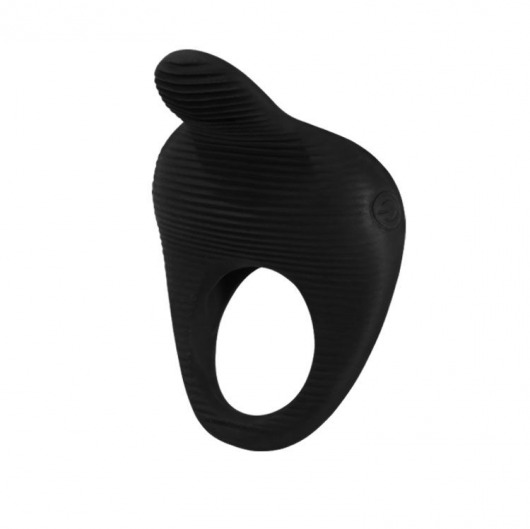Чёрное эрекционное виброкольцо Thimble - Baile - в Долгопрудном купить с доставкой