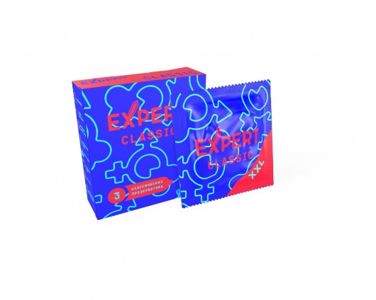 Презервативы увеличенного размера Expert Classic XXL - 3 шт. - Expert - купить с доставкой в Долгопрудном