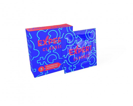 Классические презервативы Expert Classic - 3 шт. - Expert - купить с доставкой в Долгопрудном