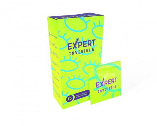 Ультратонкие презервативы Expert Invisible - 15 шт. - Expert - купить с доставкой в Долгопрудном
