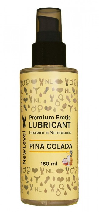 Ароматизированный лубрикант на водной основе NewLevel Pina Colada - 150 мл. - NewLevel - купить с доставкой в Долгопрудном