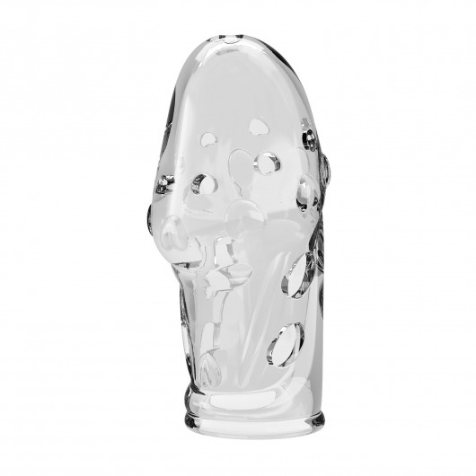 Прозрачная насадка на пенис Booker - 8 см. - Baile - в Долгопрудном купить с доставкой