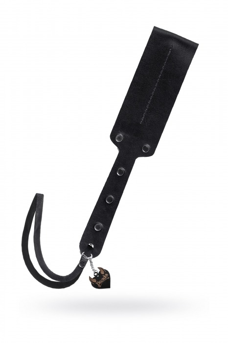 Черный кожаный пэддл - 32 см. - Pecado - купить с доставкой в Долгопрудном