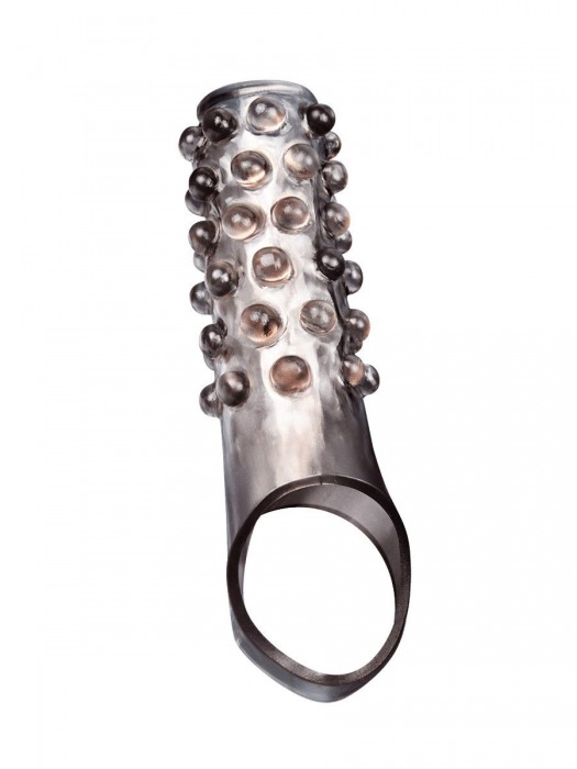 Дымчатая насадка на пенис с выпуклостями - 11 см. - Sex Expert - в Долгопрудном купить с доставкой