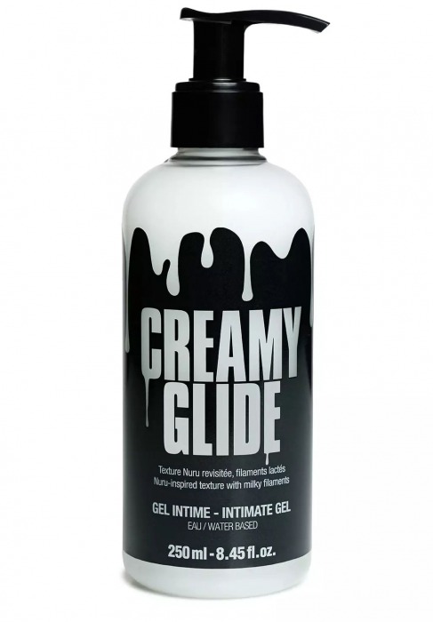 Лубрикант на водной основе Creamy Glide с консистенцией спермы - 250 мл. - Strap-on-me - купить с доставкой в Долгопрудном