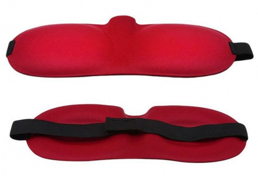 Красная глухая маска на резинке - Sitabella - купить с доставкой в Долгопрудном