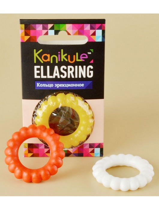 Цветное рельефное эрекционное кольцо Ellasring - Sitabella - в Долгопрудном купить с доставкой