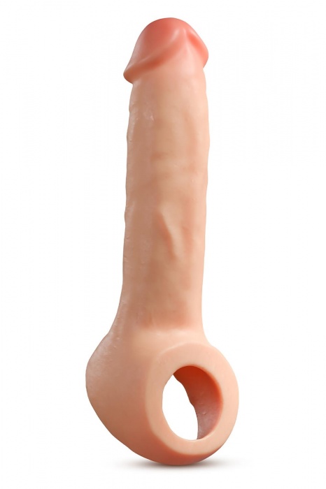 Телесная насадка-удлинитель Thrive 8.75 Inch Realistic Penis Extender Sleeve - 22,2 см. - Blush Novelties - в Долгопрудном купить с доставкой