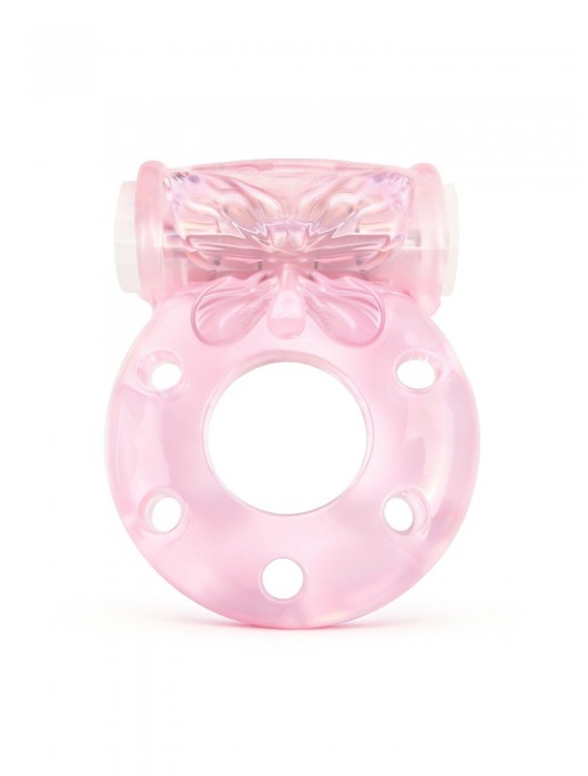 Розовое эрекционное виброкольцо с бабочкой - 1137 - в Долгопрудном купить с доставкой