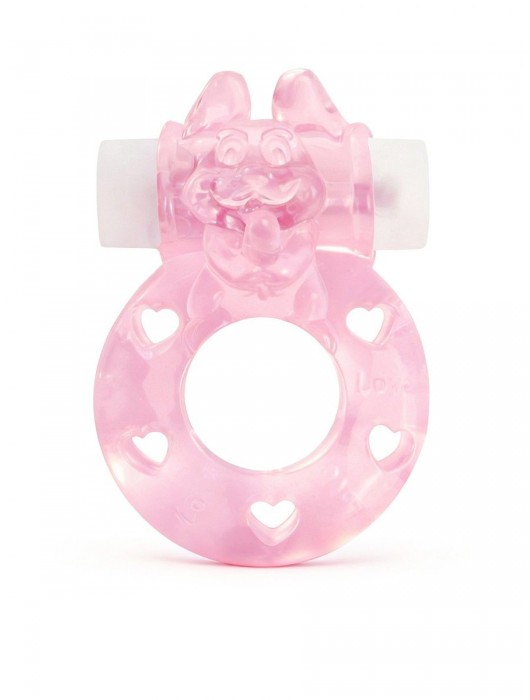 Розовое эрекционное виброкольцо в форме зайчика - 1137 - в Долгопрудном купить с доставкой