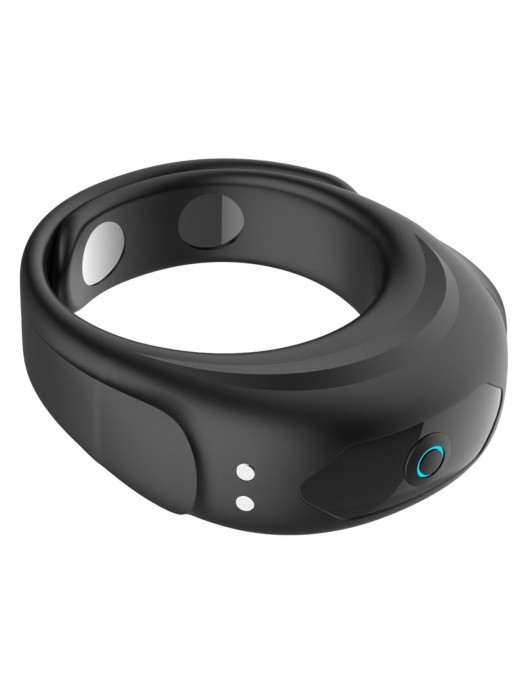 Черное эрекционное виброкольцо на ремешках - Boys of Toys - в Долгопрудном купить с доставкой